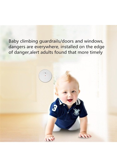 Sones C100 125db Titreşim Sensörü Alarm Kapı Ve Pencere Alarmı Ev Kişisel Hırsızlık Önleme Alarmı Beyaz