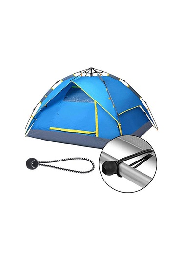 Yifomall Dış Mekan Çadır Ve Tenteği Sabitleme Seti - 10 Adet Nilon Klips, 10 Kauçuk Top Kordon Ve 10 Karabiner İle Güçlü Rüzgar Dayanımı Siyah