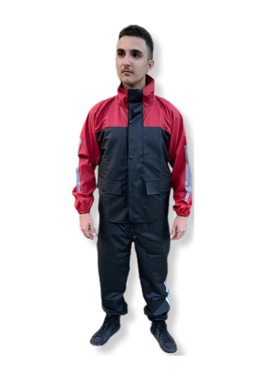 Geborgenheit Cepli Motorcu Motosiklet Yağmurluk Kırmızı