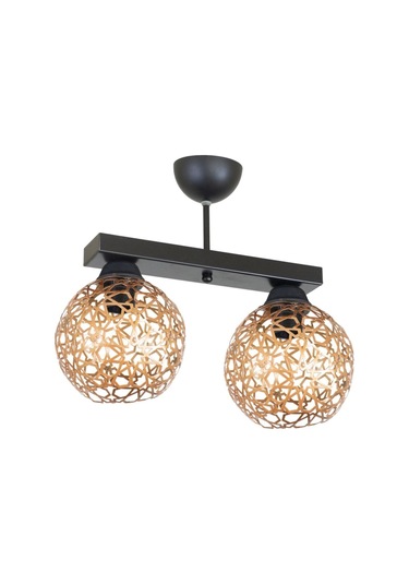 Selçuklu Top Motif Yıldız Ferforje Model Retro Plafonyer Avize Ü