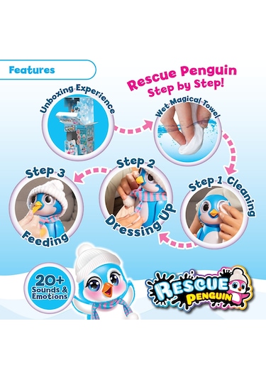 Silverlit Rescue Penguin 88652 - Mavi
