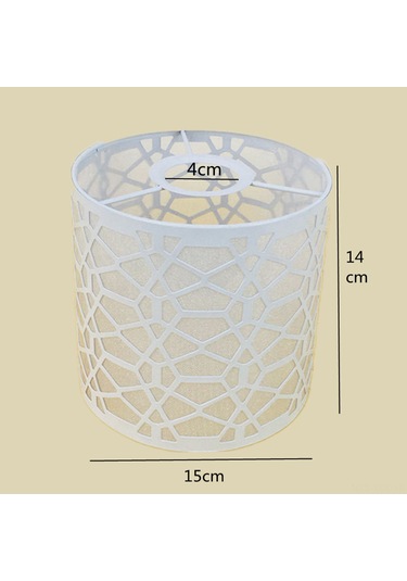 Konesam Beyaz Demir E27 Lamba Kapaklığı - Oval Model, Zemin/avize Uyumlu, Gölgeleme Fonksiyonu 15cm Çap, 14cm Yükseklik Beyaz