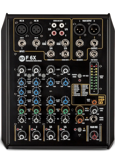 Rcf F6X 6-Kanal Efektli Analog Deck Mikser