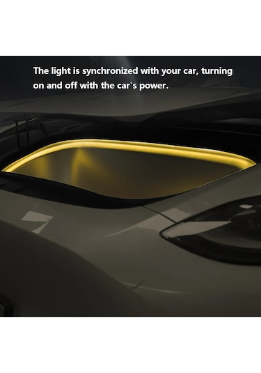 Cbtx Global Tsl802 Model Y / 3 Manyetik Silikon Led Şerit Işık Dekor Lambası Araba Işığı - Beyaz Işık