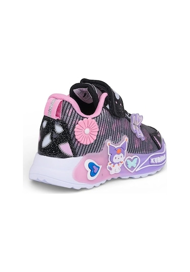 Kuromi 726 Kız Çocuk Işıklı Rahat Sneaker Siyah/pembe
