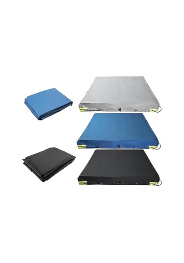 Padalink Süper Dayanıklı Siyah Tır Çekici Örtüsü, Oxford Kumaş+pvc, Su Geçirmez, Güneş Koruyucu, Yeniği Ve Köşelerde Güçlendirme, Yansıtıcı Şeritler, Evrensel Uyumlu