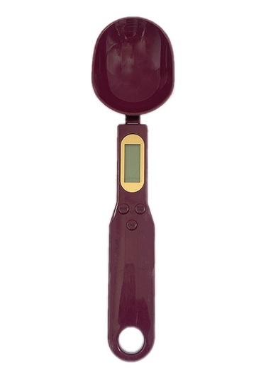 Pazly 500 Gr/0,1 Bordo Elektronik Kaşık Ölçeği - Ev Terazi - Sanbuyos Listesi Bordo