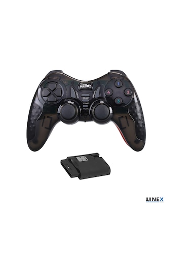 Winex 7in1 Pc/ps2/ps2/ps3/pc360/tv/tvbox Kablosuz Gamepad Siyah
