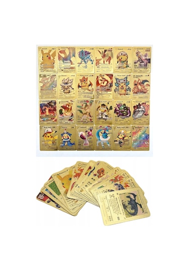 Pokemon Oyun Kartı Tcg Gold Booster Pack - 3 Paket 30 Kart