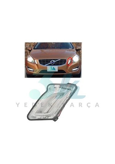 Volvo S60 V60 Sol Gündüz Ledi 2011 2012 2013 Sis Lambası
