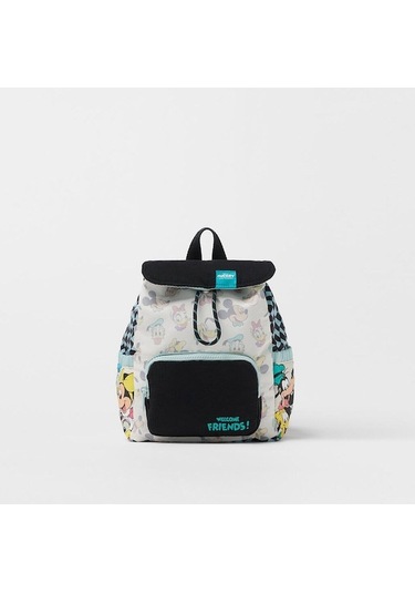 Aubyhe Mickey Mouse Karikatür Desenli Kare Çanta - Okul Çantası Beyaz-mavi Suluk Tipi Blue