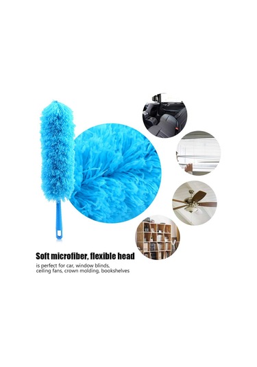 Lemestar Ev Ve Araç İçin Esnek, Uzatılabilir, Yıkama Eliyebilen Ve Elektrostatik Toz Tutucu Mikrofiber Süpürge Mor Mor