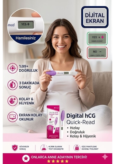 Meicomed Qrtest Dijital Gebelik Testi 3