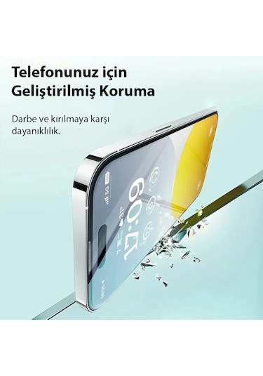 Baseus Crystal iPhone Uyumlu 15 Plus Full Koruma Eye-protection Tempered Cam Ekran Koruyucu- 5775