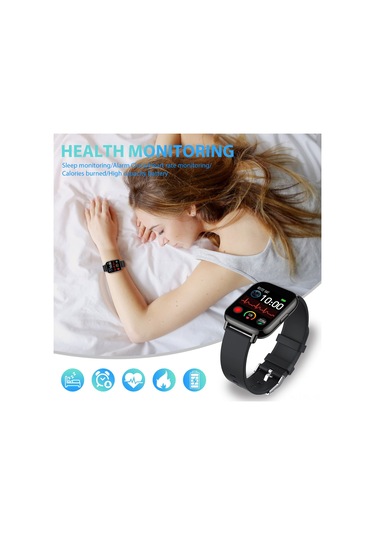 Lemestar Akıllı Saat Bluetooth 5.0 1.69" Dokunmatik Ekran Su Geçirmez