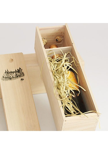 Geeroyoo Tek Şişe Sarımsaklı Ahşap Şarap Kutusu - Dekoratif Depolama, Kaliteli İşçilik Ve Yeniden Kullanılabilir Özellikli Ahşap Kutular
