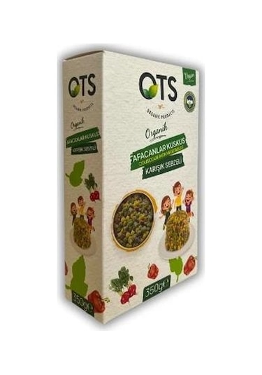 Ots Organik Karışık Sebzeli Afacanlar Kuskus 350 G