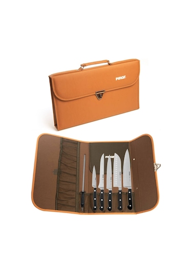 Pirge Classic Çantalı 5'li Bıçak Seti Siyah