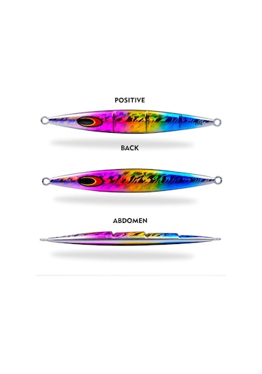 Proberos F125 Koşu Steelhead Derin Deniz Tekne Balıkçılık Cazibesi Hızlı Batan Deniz Balıkçılığı Sahte Yem, Boyut: 250g Aydınlık Renk C