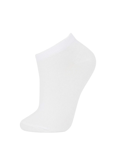 Defacto Kadın Pamuklu 3'lü Kısa Çorap T7370AZNSWT1 Beyaz