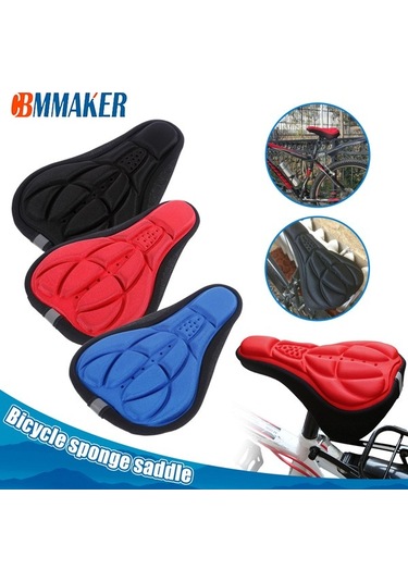 Fochsia Siyah Stil Bisiklet Selesi Yumuşak Silikon 3d Adam Kadın Eyer Sünger Bisiklet Parçaları Altın