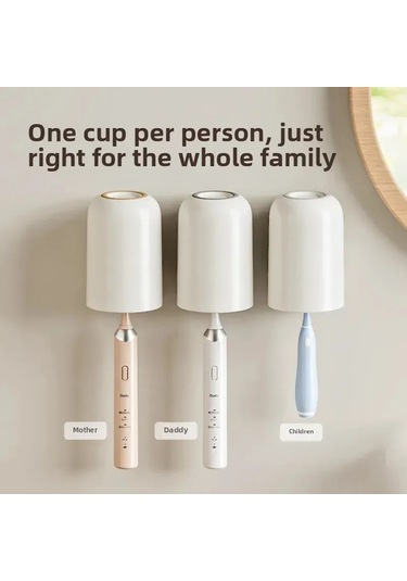 Kosona Duvar Montajlı Aileler İçin Diş Fırçası Tutucu, Çocuk Ve Çiftler İçin Tuvalet Dolabı, Diş Macunu Tutucu İle Banyo Düzenleyici Diğer