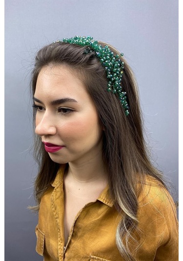 FdayAksesuar Gelin Saç Aksesuarı Kadın Asya Kristalli Gelin Saç Aksesuarı FRDY31647