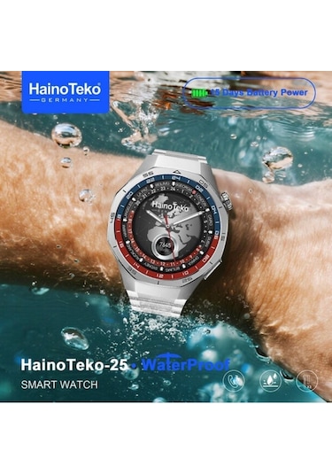 Haino Teko Teko25 Amoled Ekran Waterproof Akıllı Saat + 3 Kordon (İthalatçı Garantili)