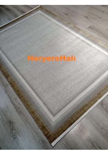 Yamalı Home Quka Halı Bodrum 7007 Sarı Gri %100 Akrilik160x230