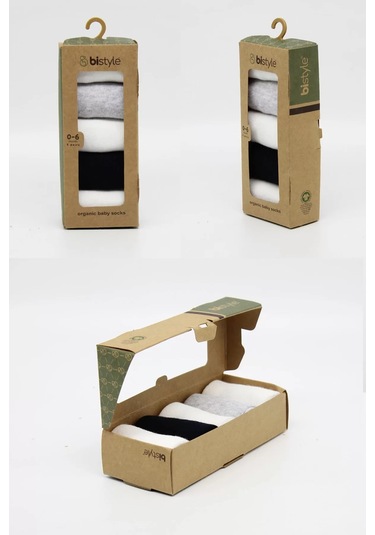 5'li Penye Soket Kutulu Basic Çorap 10131 Gri Çok Renkli