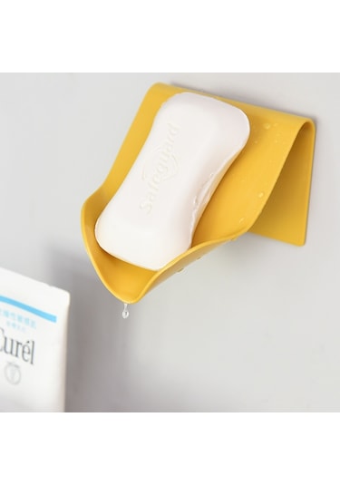 5 Adet Çok Fonksiyonlu İzsiz Duvara Monte Drenaj Sabun Kutusu, Rastgele Renk Teslimatı