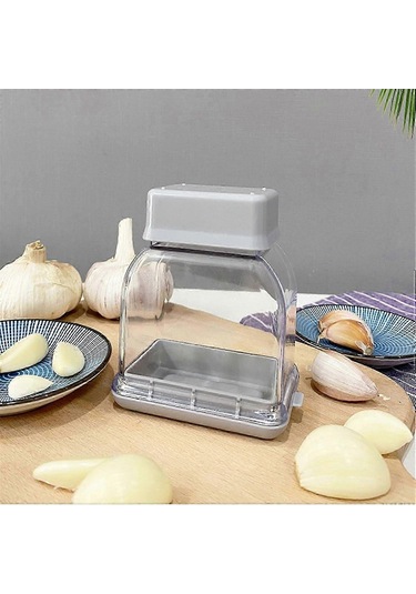 Sarımsak Dilimleyici - Eşit Dilimlenmiş Sarımsak Dilimleyici - Sü Çok Renkli