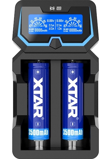 Xtar X2 LCD Ekranlı Pil Şarj Cihazı