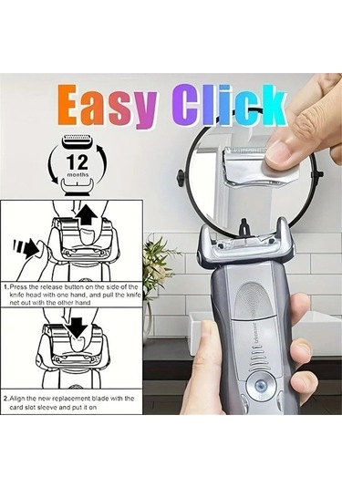 Ulzyvf Tıraş Siyah Seri Makinesi Braun Başlığı Adet 735s 730cc, 720cc, 70b 7 1 İw