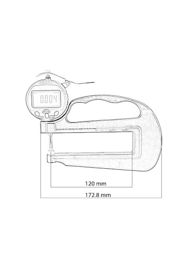 Loyka 5331-10 Geniş Ağızlı Kalınlık Komparatörü (0.001 Mm-120 Mm)