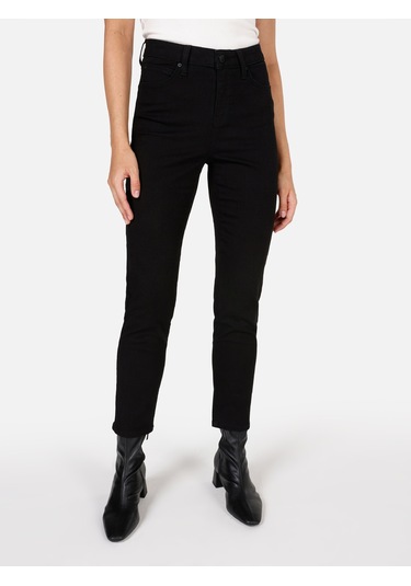 Colins 703 Carla Dar Kesim Orta Bel Düz Paça Siyah Kadın Pantolon Cl1071317 Siyah