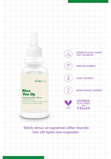 Rice You Up Aydınlatıcı Pirinç Serum %100 Vegan