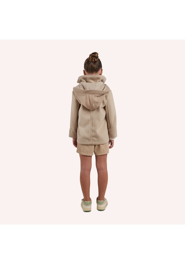Erkek Çocuk Kapüşonlu Kaban Bej 2421bk28001-4948 001