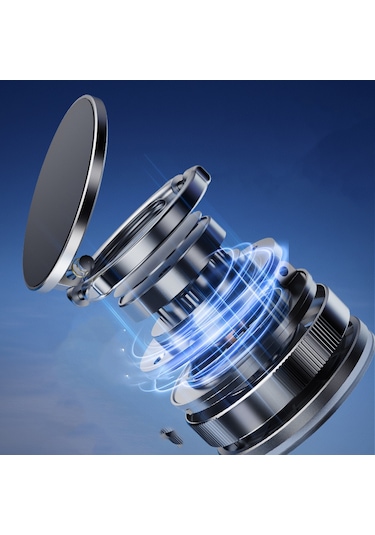 Noktaks - Telefon Tutucu T28 Vakum Özellikli 360 Derece Dönebilen Magnetik Telefon Tutucu - Beyaz T36060