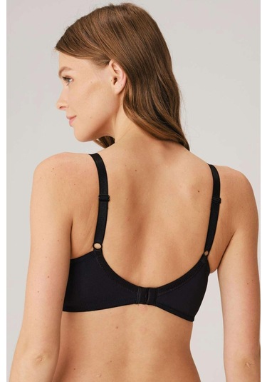 Balensiz Desteksiz Dolgusuz Toparlayıcı Günlük Klasik Küçültücü Sütyen Siyah
