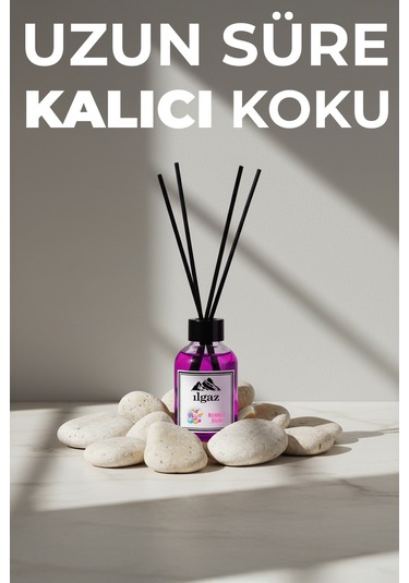 Sakız Bambu Çubuklu Oda Kokusu 110 Ml Red Diffuser Bubble Gum Ortam Kokusu Sakız