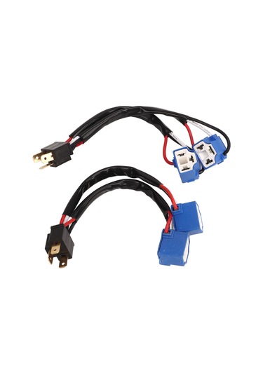 Youtek 2 Adet H4/9003 Kablolu Bağlantı Adaptörü - Truck Ve Pickup Led Farları İçin Y Şekilli Çevirme Kablosu