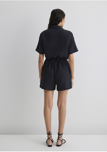 Mavi - Siyah Tulum 1011058-900 Siyah