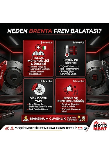 Sym Fiddle 4 125 Arka Fren Balatası Brenta-t00026