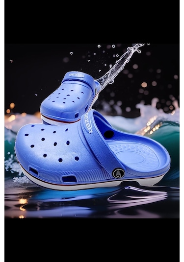 Yazlık Islak Zemin Yumuşak Taban Plaj,deniz Sandalet Terlik Mavi