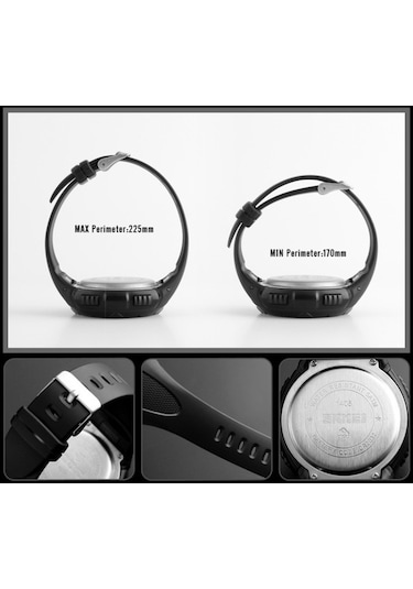 Trendooze Skmei 1405 Solar 50 M Dalış Spor Erkek Kol Saati 001 Nk Altın