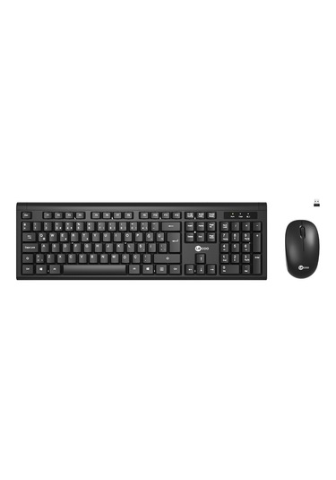 Lecoo Kw200 Kablosuz Klavye & Mouse Set Siyah Optik