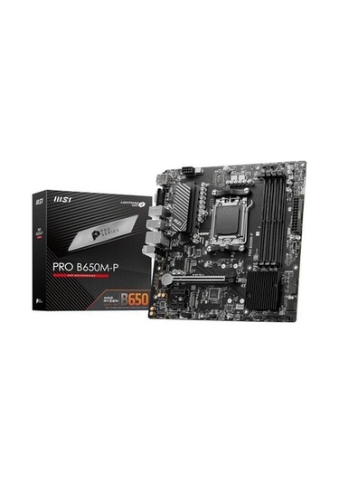 Mb Pro B650m-p Am5 Ddr5 6000mhz Oc Hdmı Dp Vga 2x M.2 Usb3.2 2.5g Lan Matx Anakart