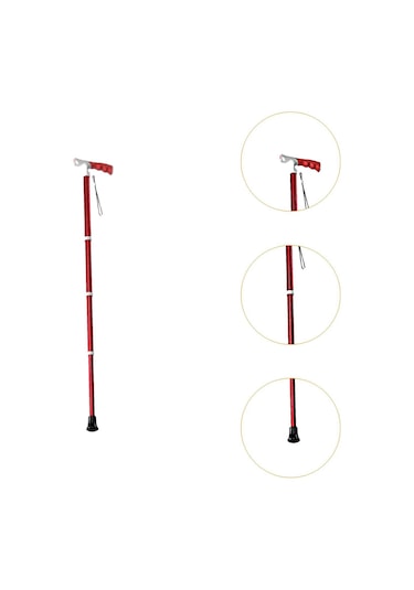 Suntek Trekking Direği Teleskopik 3 Eklemli Kırmızı Kırmızı