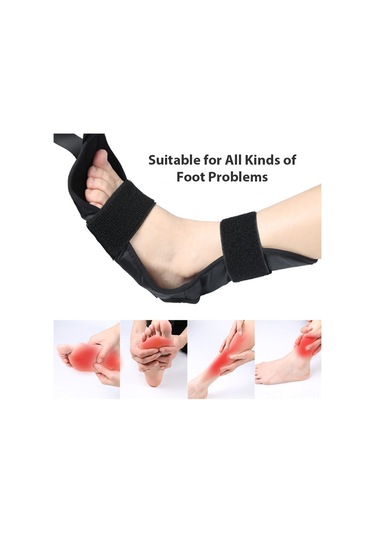 Geeroyoo Siyah Naylon Spor Ekipmanı Ve Ayak Egzersiz İyileştirme Kemer, 24x16x4.5cm Boyut, 115g Ağırlık Siyah